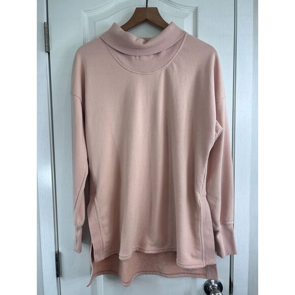 C9 by Champion Women's Tunic Turtleneck Sweatshirt Lightweight Pink Size L - Picture 1 of 11